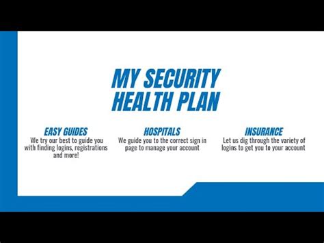 My security health plan. Things To Know About My security health plan. 